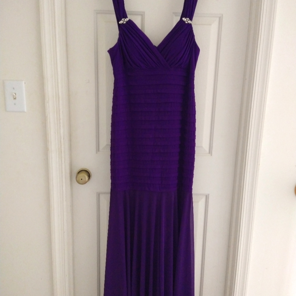 Purple Mermaid Gown